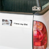 Your pet dog puppy custom photo chihuahua bumpersticker (Op Truck)