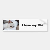Your pet dog puppy custom photo chihuahua bumpersticker (Voorkant)