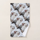 Your pet dog puppy custom photo chihuahua pattern bad handdoek (Handdoek)
