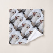 Your pet dog puppy custom photo chihuahua pattern bad handdoek (Wasdoekje)