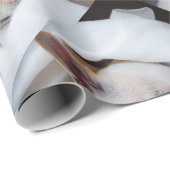 Your pet dog puppy custom photo chihuahua pattern cadeaupapier (Rol Hoek)