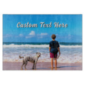 Your Pet Photo Cutting Board with Custom Text Snijplank (Voorkant)