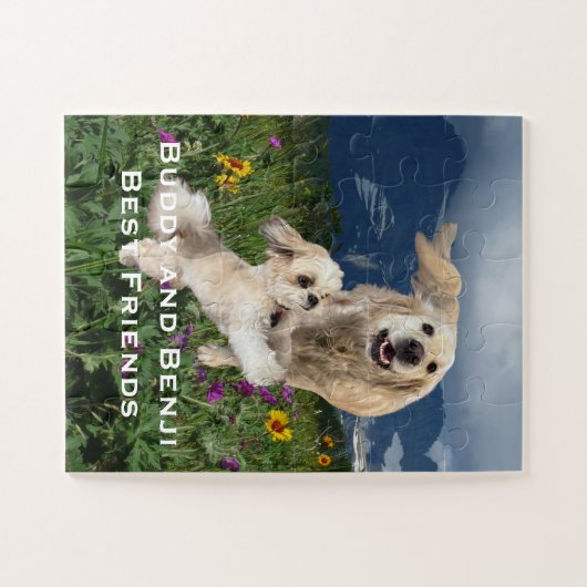 Your Pet Photo, Name, Personalized Legpuzzel (Horizontaal)