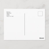 Your Pet Photo Save The Date Black White Infinity Briefkaart (Achterkant)