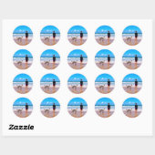 Your Pet Photo Stickers Personalized Text Name (Vel)