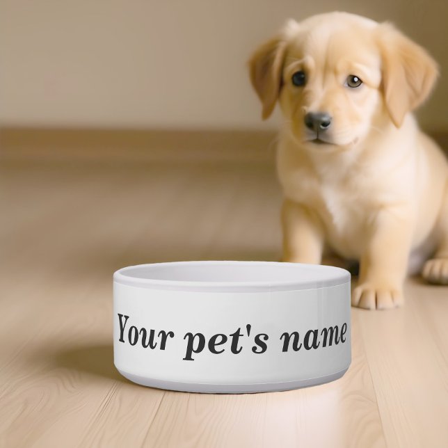 Your Pet’s Name on Pet Bowl Voerbakje (Pet bowl with your pet's name)
