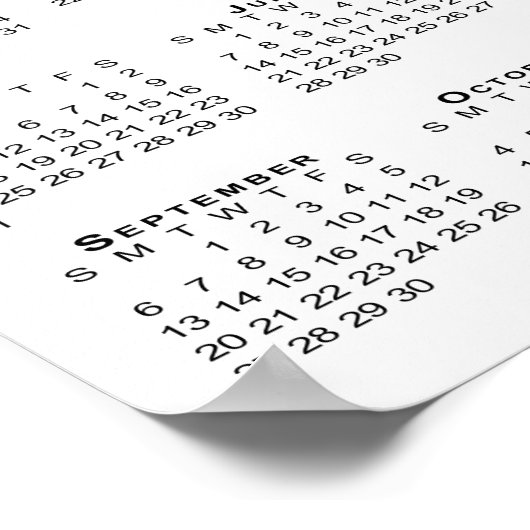 Your Photo and Name Custom 2026 Calendar Poster (Hoek)