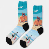 Your Photo Collage Socks Gift Personalized Text Sokken (Links)