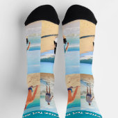 Your Photo Collage Socks Gift Personalized Text Sokken (Top)