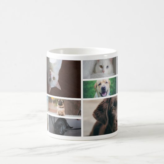 Your Photo collage template personalized Koffiemok (Center)