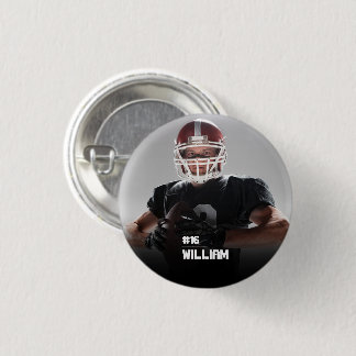 Your Photo Custom Football or Your Sport Round But Ronde Button 3,2 Cm
