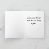 Your photo here Personalized Family Christmas Card Kaart (Binnen)