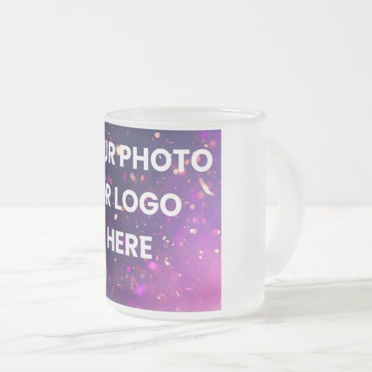 Your Photo Here | Personalized Mug Matglas Koffiemok (Voorkant rechts)