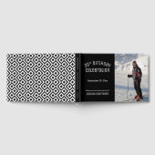 Your Photo Modern Black White 30th Birthday Party Gastenboek (Volledig)