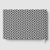 Your Photo Modern Black White 30th Birthday Party Gastenboek (Achterkant)