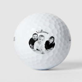 YOUR PHOTO NAME FAMILY Personalized Golf Balls Golfballen