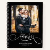 Your Photo on Wedding Guest Book Notitieboek (Voorkant)