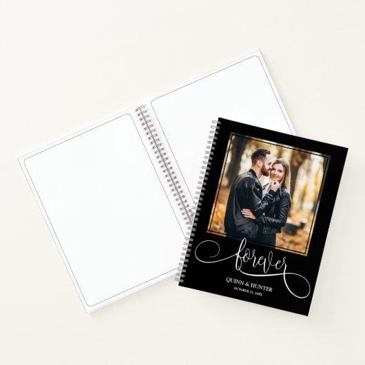 Your Photo on Wedding Guest Book Notitieboek (Binnen)