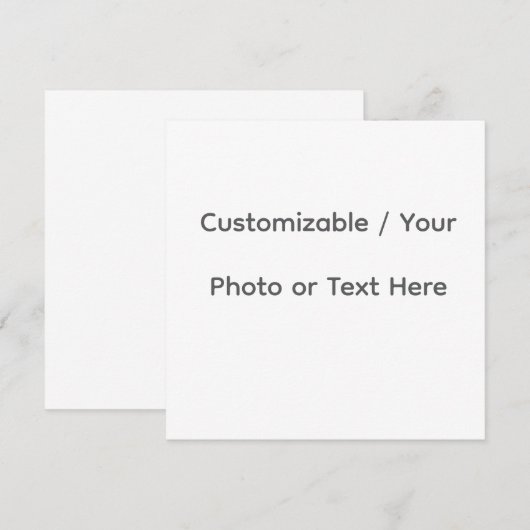 Your Photo or Text Here (Customizable Design) Kaart (Voorkant / Achterkant)