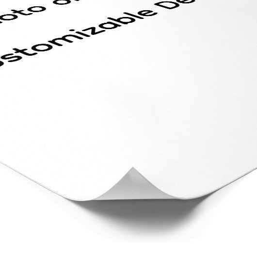 Your Photo or Text Here (Customizable Design) Poster (Hoek)