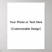 Your Photo or Text Here (Customizable Design) Poster (Voorkant)