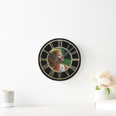 Your Photo Personalized With Roman Numerals Ronde Klok (Huis)