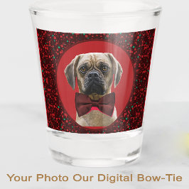 YOUR PHOTO Stylish Christmas Pet for Dog Lover Mom Shot Glas