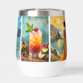 Your Photo Travel Logo Business Insulated Tumbler (Achterkant)