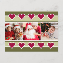 YOUR PHOTOS Holiday Motif custom text postcard Feestdagenkaart