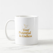 Your Potential Is Endless Dove Gold Motivation Koffiemok (Links)
