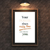 Your Power Rises Every Time You Choose You Poster
