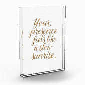 Your Presence: A Slow Sunrise Fotoblokken (Links)