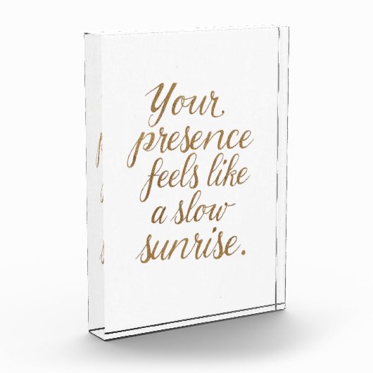 Your Presence: A Slow Sunrise Fotoblokken (Links)