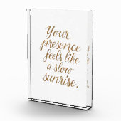 Your Presence: A Slow Sunrise Fotoblokken (Rechts)