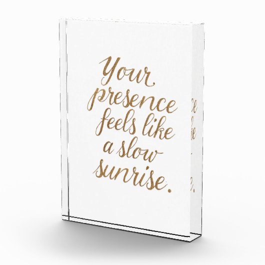 Your Presence: A Slow Sunrise Fotoblokken (Rechts)