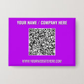 Your Promotional Business QR Code Buttons Template (Voorkant)