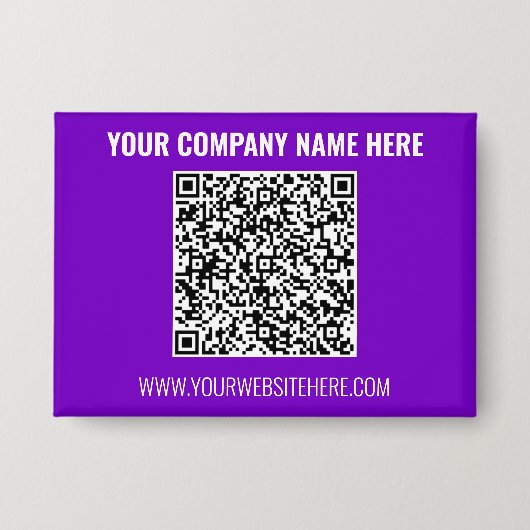 Your QR Code and Text Business Promotional Button (Voorkant)