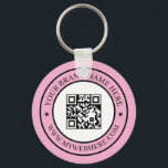 Your QR Code Business Promo Keychains Sleutelhanger<br><div class="desc">Promote your business with this QR code promotional keychain example. Perfect for small business marketing,  branding,  and professional giveaways. Easily add your company logo,  scannable QR code,  or custom text to create personalized branded accessories. A sleek minimalist product designed for clients,  events,  and networking success.</div>