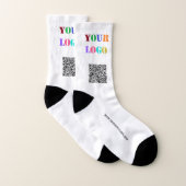 Your QR Code Info Logo Website Promotional Socks Sokken (Paar)