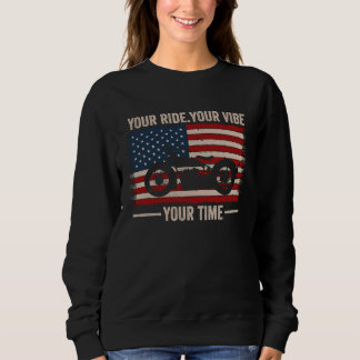 Your Ride Your Vibe Your Time Cruiser American Fla Trui