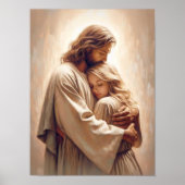 Your Saviour, Christian Painting, Jesus Hugging  Poster (Voorkant)