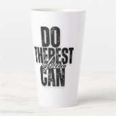 Your Script on Black Latte Mok (Voorkant)