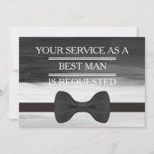 Your Service as a Groomsman Best Man Request Invit Kaart (Voorkant)