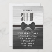 Your Service as a Groomsman Invitation Kaart (Voorkant)