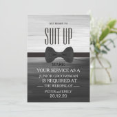 Your Service as a Groomsman Invitation Kaart (Staand voorkant)
