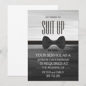 Your Service as a Groomsman Invitation Kaart (Voorkant / Achterkant)