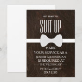 Your Service as a Groomsman Invitation Kaart (Voorkant / Achterkant)