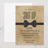 Your Service as a Groomsman Invitation Kaart (Voorkant / Achterkant)