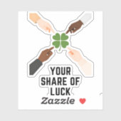 Your Share Of Luck Minimal Vinyl Sticker (Vel)