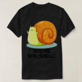 Your Speshell Funny Snail Pun T-shirt (Design voorkant)